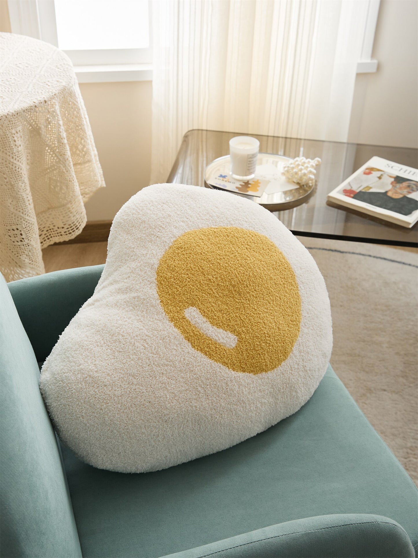 Fried Egg Throw Pillow