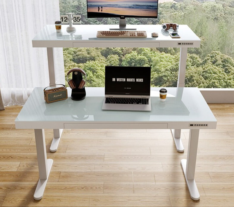 Glass Ergonomic Standing Desk