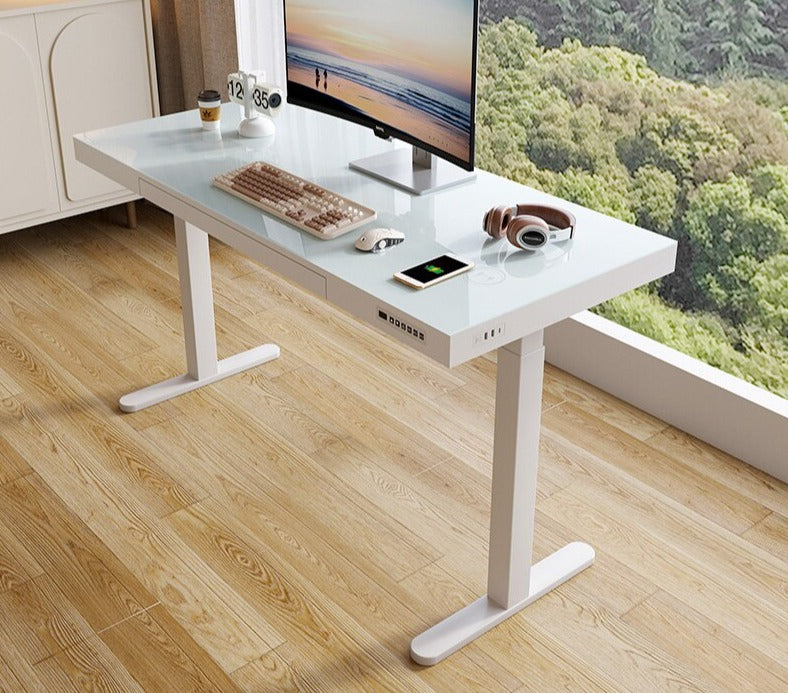 Glass Ergonomic Standing Desk