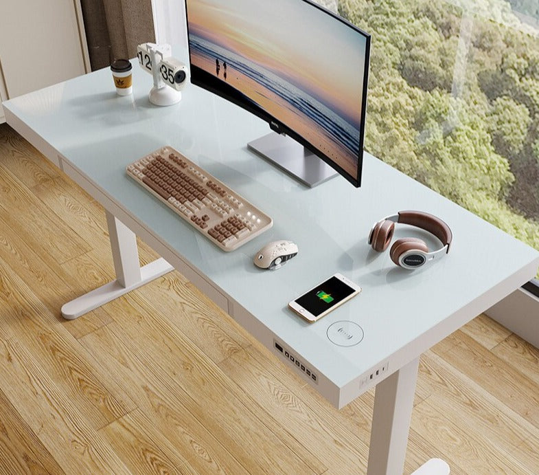 Glass Ergonomic Standing Desk